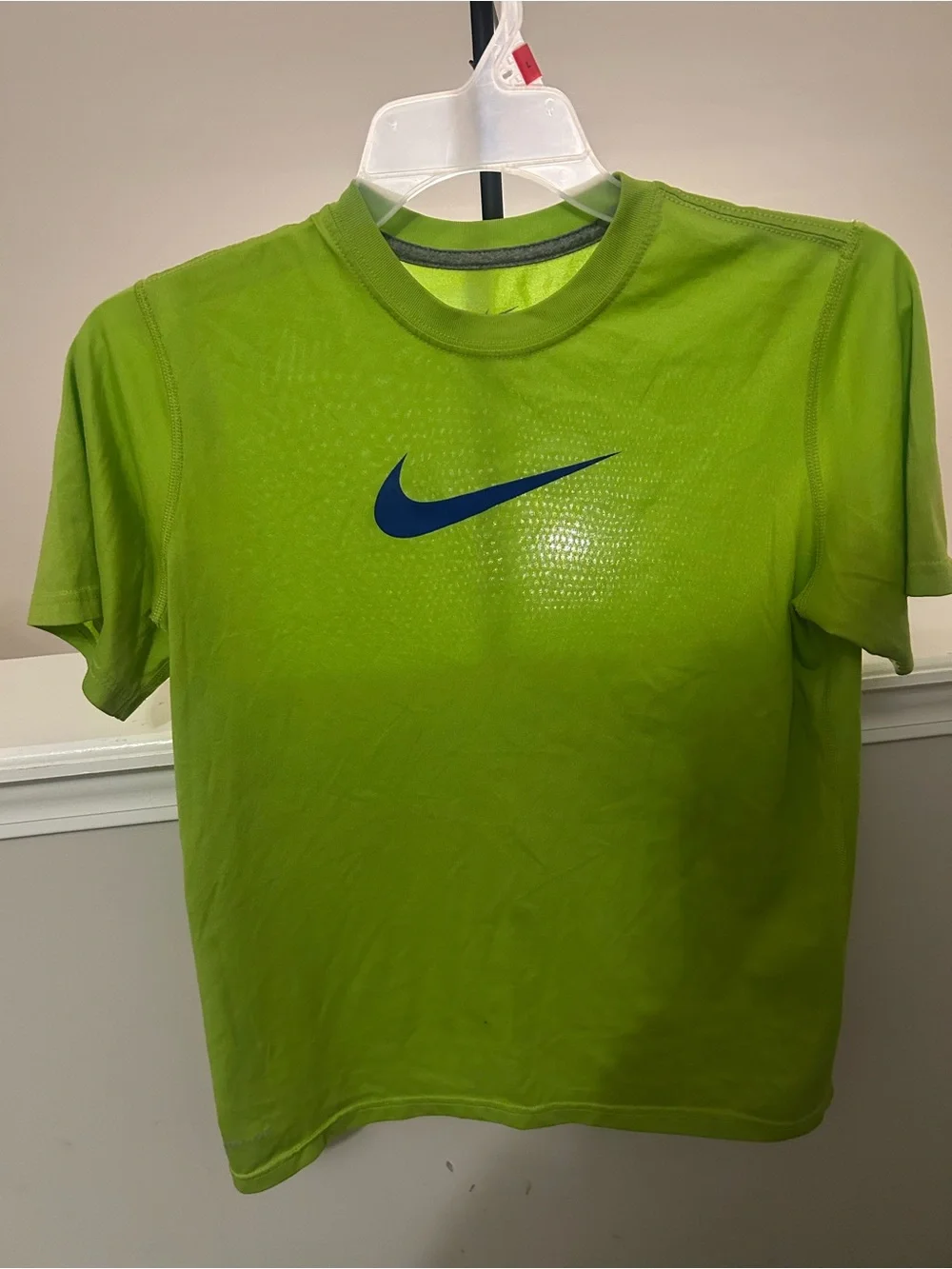 Nike  Boys Dri-FIT Lime Green Short Sleeve Tee